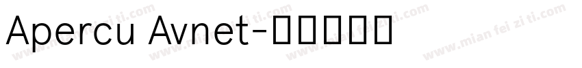 Apercu Avnet字体转换
